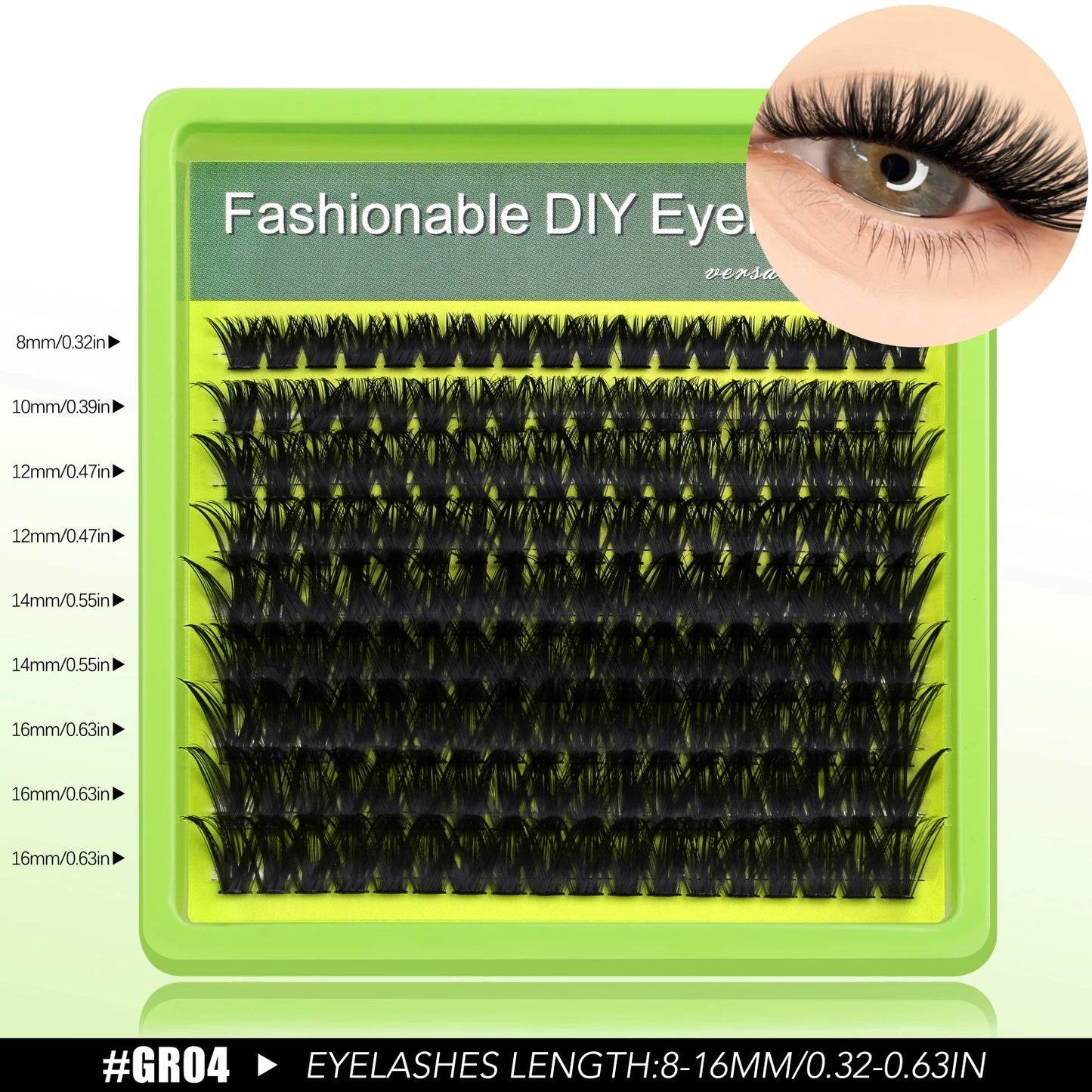 VELTRINAY Natural Lash Clusters Wispy Eyelash Clusters C Curl Individual Lashes Mix Length Natural Look Eyelashes Clusters